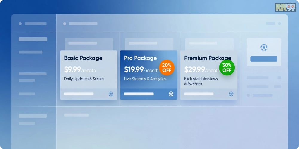 Bảng giá các gói dịch vụ tin thể thao rr99 cập nhật mới nhất năm 2025 với ưu đãi hấp dẫn