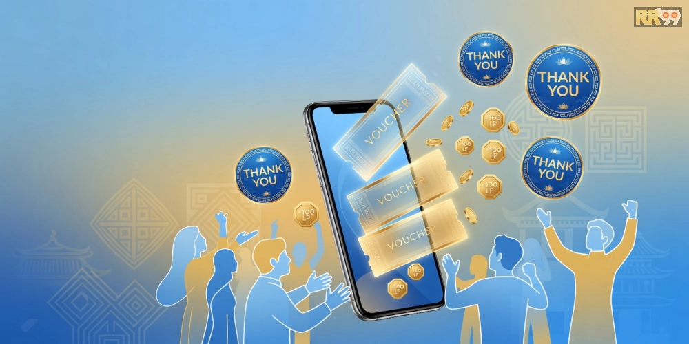 Hình minh họa khái niệm chương trình khuyến mãi tri ân khách hàng RR99 với các ưu đãi hấp dẫn