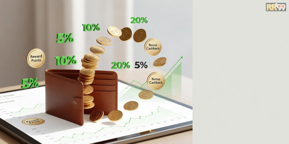 Hình ảnh biểu tượng hoàn tiền hấp dẫn trong chương trình khuyến mãi RR99