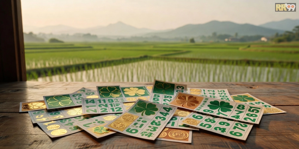 Hình minh họa khái niệm xổ số đồng nai rr99 với vé số và biểu tượng may mắn