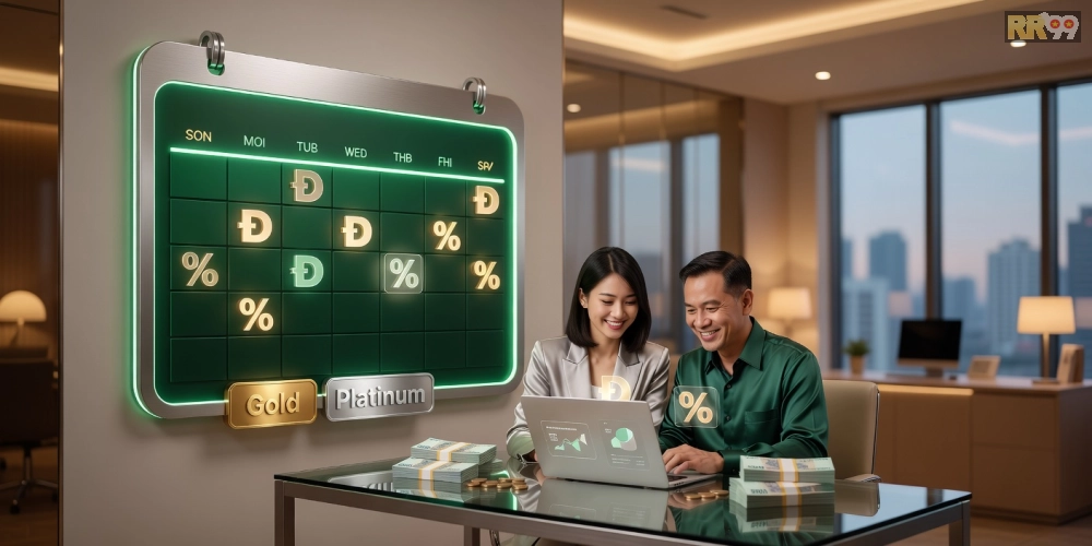 Hình ảnh minh họa chương trình hoàn tiền hàng tuần dành cho khách hàng VIP tại RR99