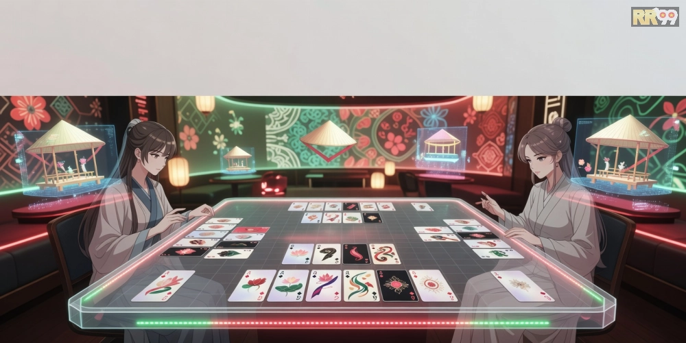 Minh họa trò chơi Phỏm trên nền tảng rr99 với giao diện hấp dẫn và phần thưởng lớn